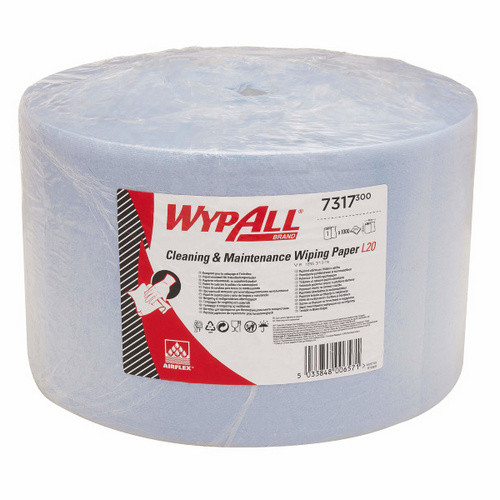 Протирочный материал WypAll® L20, 1000 листов, синий, Арт.7317 Протирочный материал WypAll® L20, 1000 листов, синий, Арт.7317