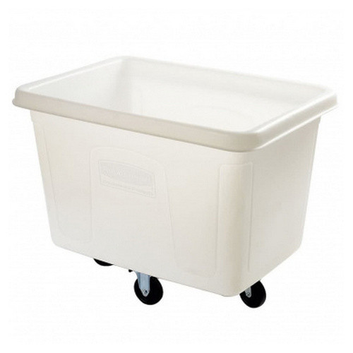 Кубический контейнер на колёсах Rubbermaid, белый, 500 литров, Арт.FG461600WHT Кубический контейнер на колёсах Rubbermaid, белый, 500 литров, Арт.FG461600WHT