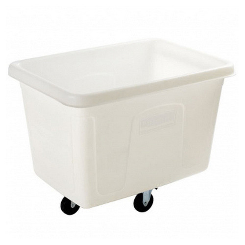 Кубический контейнер на колёсах Rubbermaid, белый, 500 литров, Арт.FG461600WHT Кубический контейнер на колёсах Rubbermaid, белый, 500 литров, Арт.FG461600WHT