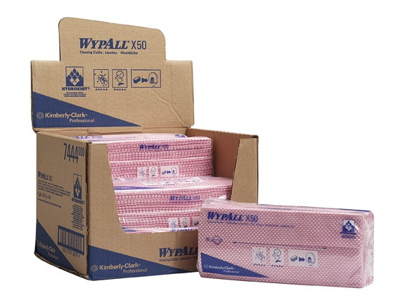 Cалфетки нетканые WypAll® X50, красные, Арт.7444 Cалфетки нетканые WypAll® X50, красные, Арт.7444
