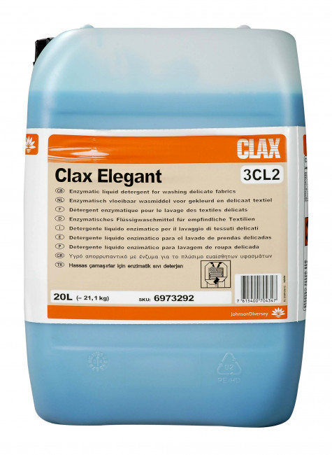 Средство для стирки Clax Elegant 30А1, содержащее энзимы, для стирки деликатных тканей, Арт.6973292