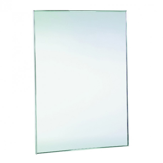 Зеркало Nofer, стекло, рама из стали покрытая белой эмалью, 700 x 500 мм., Арт.08051.W