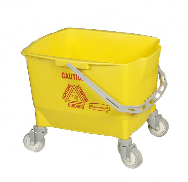 Ведро на колёсах Rubbermaid, 25 литров, жёлтое, Арт.R014179 Ведро на колёсах Rubbermaid, 25 литров, жёлтое, Арт.R014179