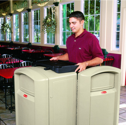Контейнер Rubbermaid Landmark II с лотком для подносов, Арт.FG396358BEIG