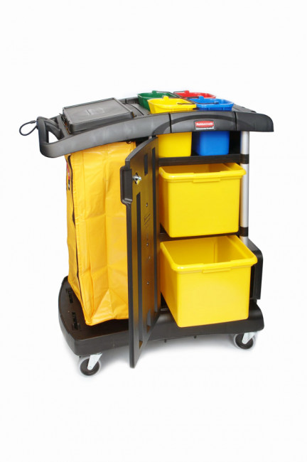 Тележка для уборки c аксессуарами Rubbermaid, Арт.FG9T7400BLA Тележка для уборки c аксессуарами Rubbermaid, Арт.FG9T7400BLA