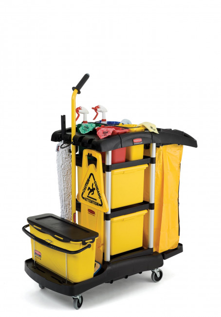 Тележка для уборки c аксессуарами Rubbermaid, Арт.FG9T7400BLA Тележка для уборки c аксессуарами Rubbermaid, Арт.FG9T7400BLA