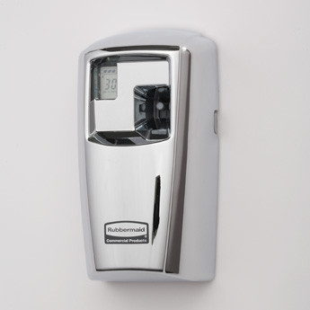 Дозатор освежителя воздуха Rubbermaid Microburst 3000 LCD chrome, Арт.1817132 Дозатор освежителя воздуха Rubbermaid Microburst 3000 LCD chrome, Арт.1817132