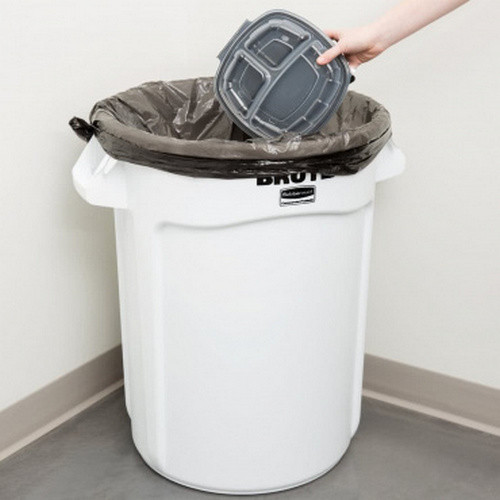Контейнер круглый Rubbermaid BRUTE 121.1 литр, белый, Арт.FG263200WHT Контейнер круглый Rubbermaid BRUTE 121.1 литр, белый, Арт.FG263200WHT