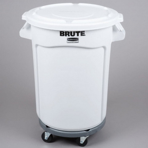 Контейнер круглый Rubbermaid BRUTE 121.1 литр, белый, Арт.FG263200WHT Контейнер круглый Rubbermaid BRUTE 121.1 литр, белый, Арт.FG263200WHT