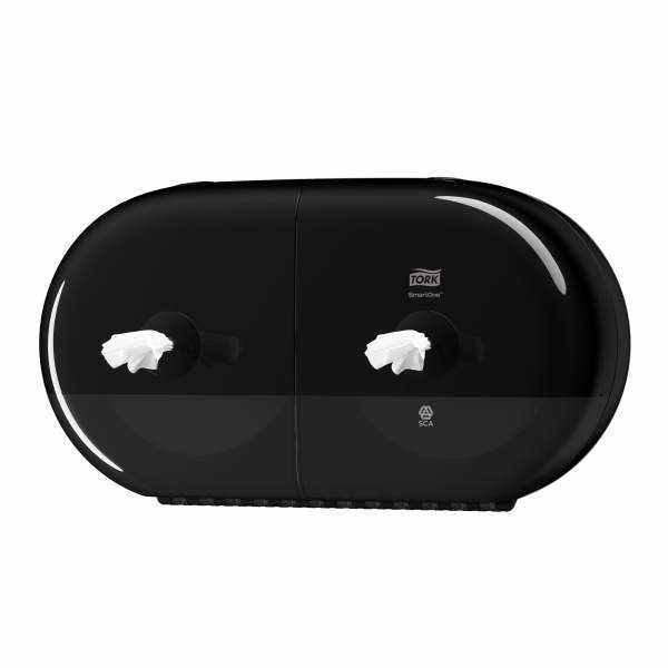 Диспенсер туалетной бумаги Tork SmartOne на 2 рулона, чёрный, Арт.682008