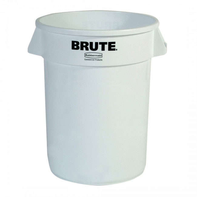 Контейнер круглый Rubbermaid BRUTE 37.9 литров, белый, Арт.FG261000WHT Контейнер круглый Rubbermaid BRUTE 37.9 литров, белый, Арт.FG261000WHT