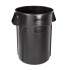 Контейнер круглый Rubbermaid BRUTE с вент. каналами 166.5 литров, чёрный, Арт.FG264360BLA Контейнер круглый Rubbermaid BRUTE с вент. каналами 166.5 литров, чёрный, Арт.FG264360BLA