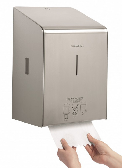 Диспенсер для бумажных полотенец в рулонах Kimberly-Clark, нержавеющая сталь, 2 мм, Арт.8976 Диспенсер для бумажных полотенец в рулонах Kimberly-Clark, нержавеющая сталь, 2 мм, Арт.8976