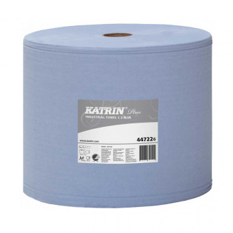 Протирочный материал бумажный, Katrin Plus Industrial Towel L2 Blue (цена за 1 рулон)