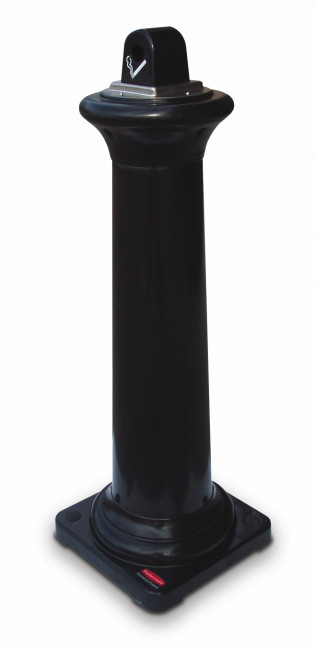 Пепельница уличная Rubbermaid GroundsKeeper Tuscan, чёрная, Арт.FG9W3000BLA