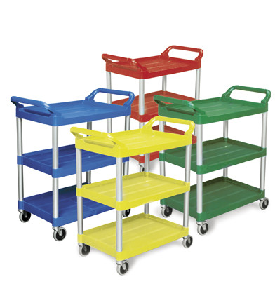 Тележка сервисная открытая, три полки Rubbermaid FG342488OWHT Белая, Арт.FG342488OWHT Тележка сервисная открытая, три полки Rubbermaid FG342488OWHT Белая, Арт.FG342488OWHT