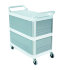 Сервисная тележка Rubbermaid X-tra закрытая с трёх сторон Белая, Арт.FG409300OWHT Сервисная тележка Rubbermaid X-tra закрытая с трёх сторон Белая, Арт.FG409300OWHT