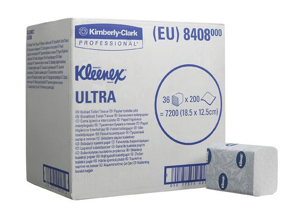 Туалетная бумага в пачках KLEENEX® Ultra, двухслойная, Арт.8409 Туалетная бумага в пачках KLEENEX® Ultra, двухслойная, Арт.8409