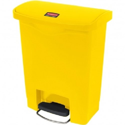 Контейнер с педалью Rubbermaid Step-On 30 литров, жёлтый Контейнер с педалью Rubbermaid Step-On 30 литров, жёлтый