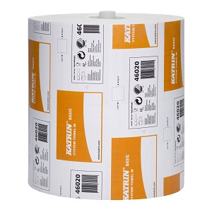 Бумажные полотенца в рулонах Katrin Basic System Towel M 460201, Арт.460201 Бумажные полотенца в рулонах Katrin Basic System Towel M 460201, Арт.460201