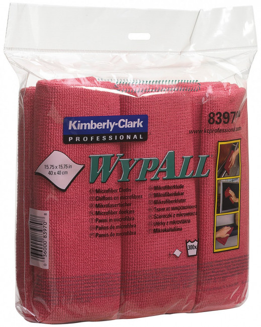 Салфетки из микрофибры WYPALL, красные (цена за упаковку), Арт.8397 Салфетки из микрофибры WYPALL, красные (цена за упаковку), Арт.8397