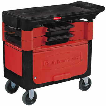 Тележка для профессиональной деятельности c запирающимся боксом Rubbermaid