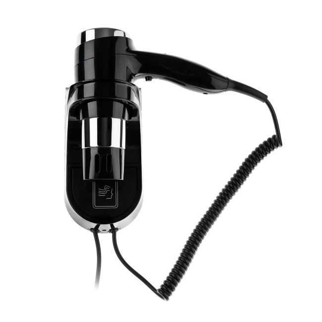 Фен для сушки волос BXG-1600H2, настенный, чёрный, Арт.1748576 Фен для сушки волос BXG-1600H2, настенный, чёрный, Арт.1748576