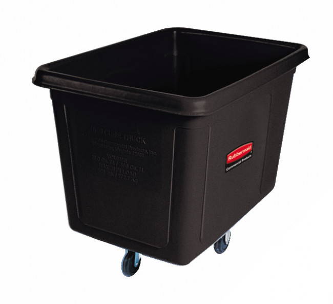 Кубический контейнер на колёсах Rubbermaid 200 литров, чёрный, Арт.FG460800BLA Кубический контейнер на колёсах Rubbermaid 200 литров, чёрный, Арт.FG460800BLA
